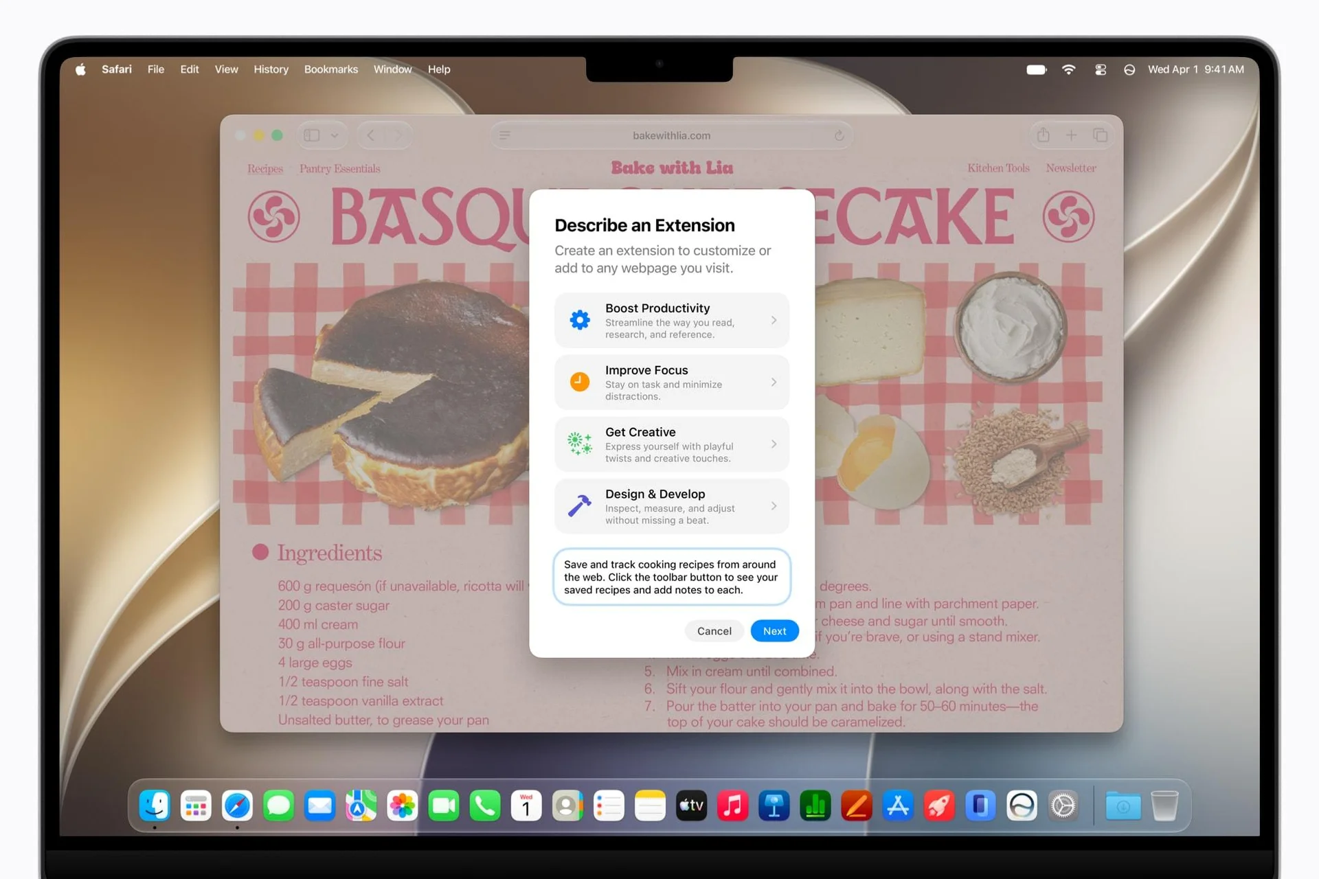 Apple käyttää tekoälyä Safari-laajennusten luomiseen