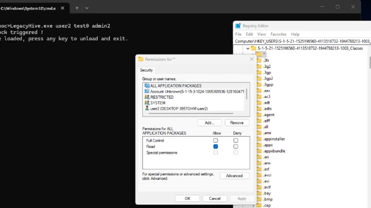 Windowsin uusi nollapäivähaavoittuvuus LegacyHive paljastui